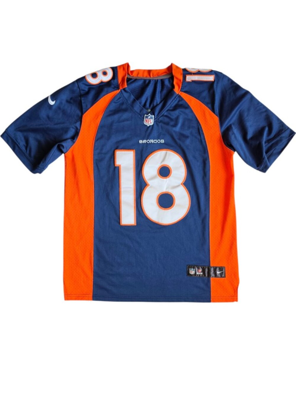 Peyton Manning 18 Denver Broncos NFL Football Nike On Field Jersey Men's Size M